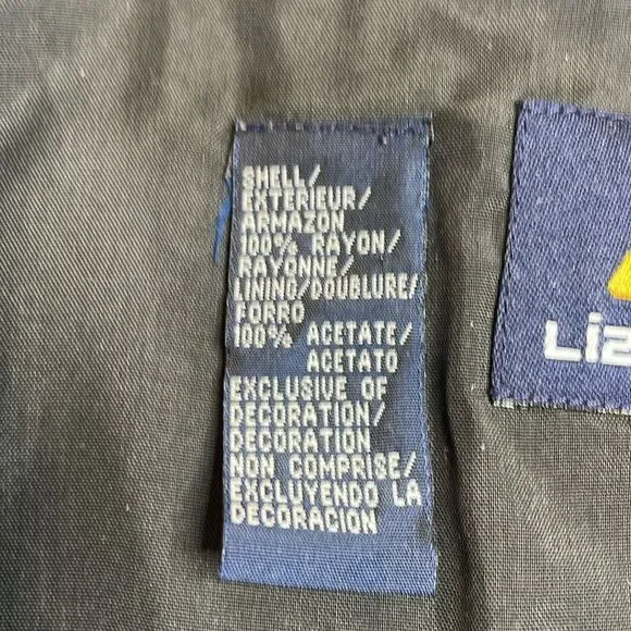 90s Vintage Liz Sport black Beaded vest Small - Picture 3 of 7